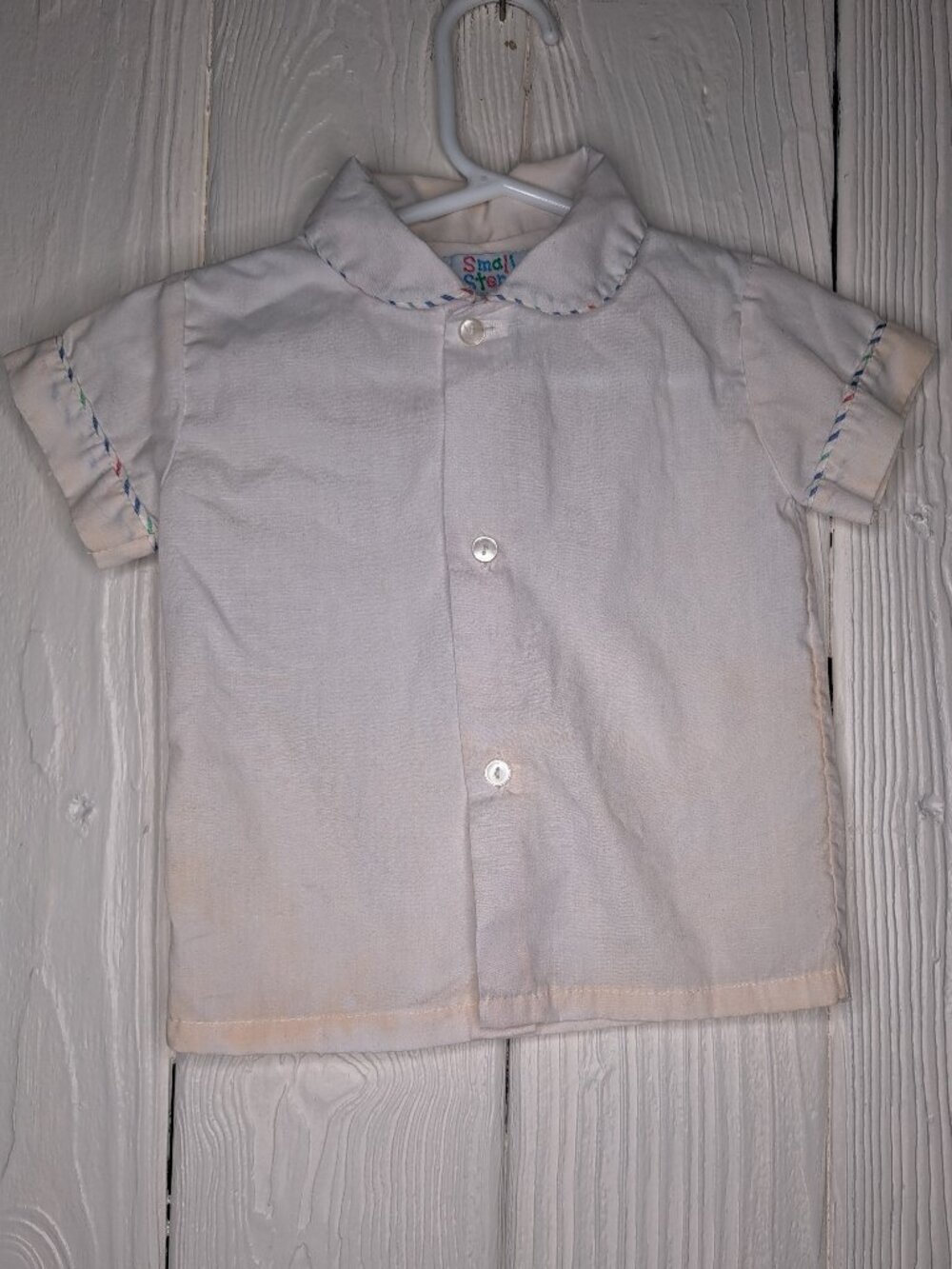 Small Steps Vintage baby button down shirt 6-9 months